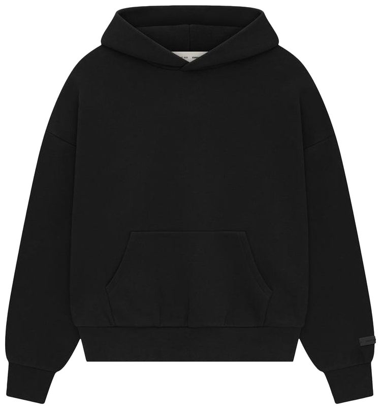 Fear of God Essentials Classic Fit Fleece Hoodie 'Jet Black'