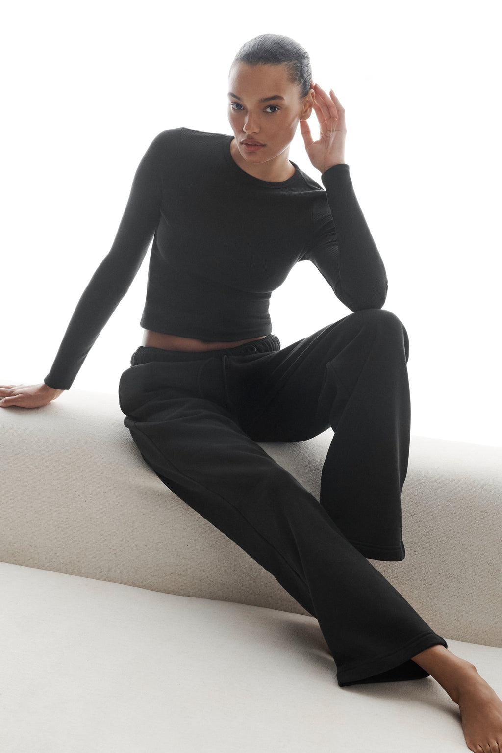 Accolade Straight Leg Sweatpant - Black - 5