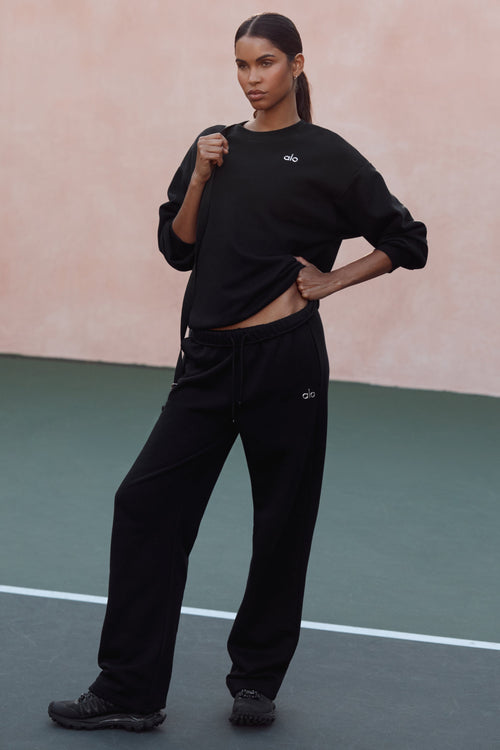 Accolade Straight Leg Sweatpant - Black